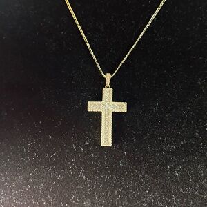 Elegant high quality Gold plated Cross Pendant Necklace